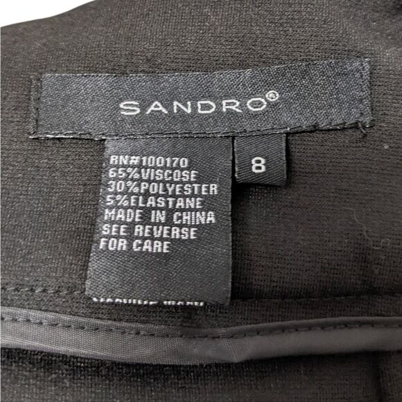 NWT SANDRO Zipper Pencil Skirt 8 - Picture 3 of 6